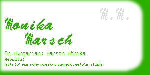 monika marsch business card